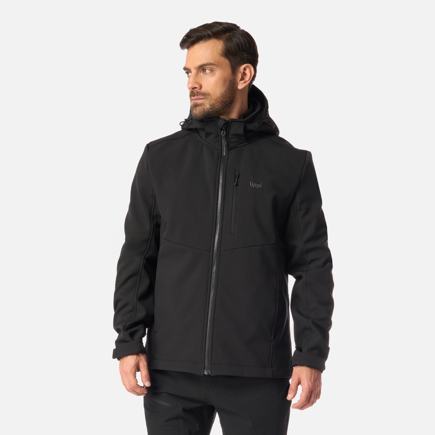 Chaqueta Hombre Macaya Softshell Hoody Jacket Negro Lippi
