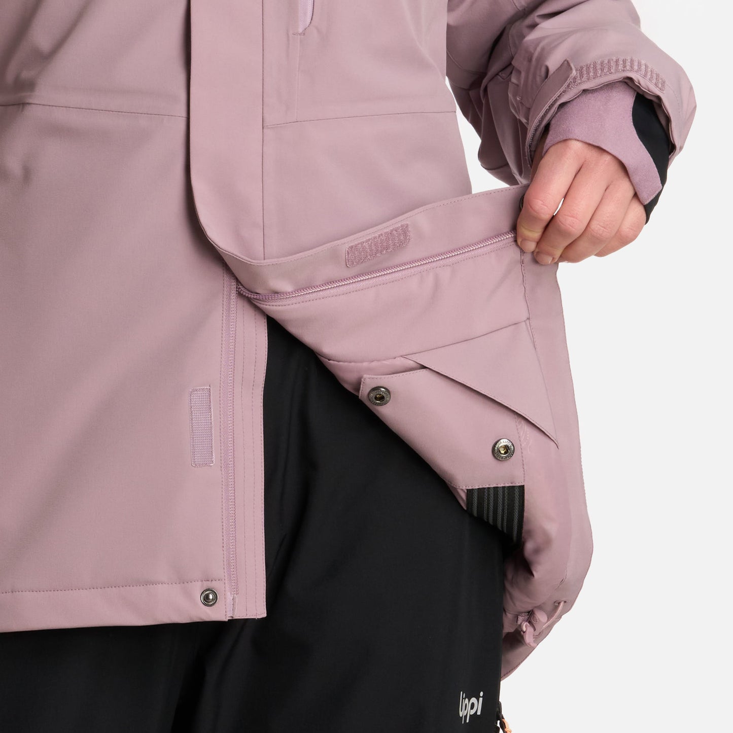 Chaqueta Mujer Andes B-Dry Hoody Jacket Malva Lippi