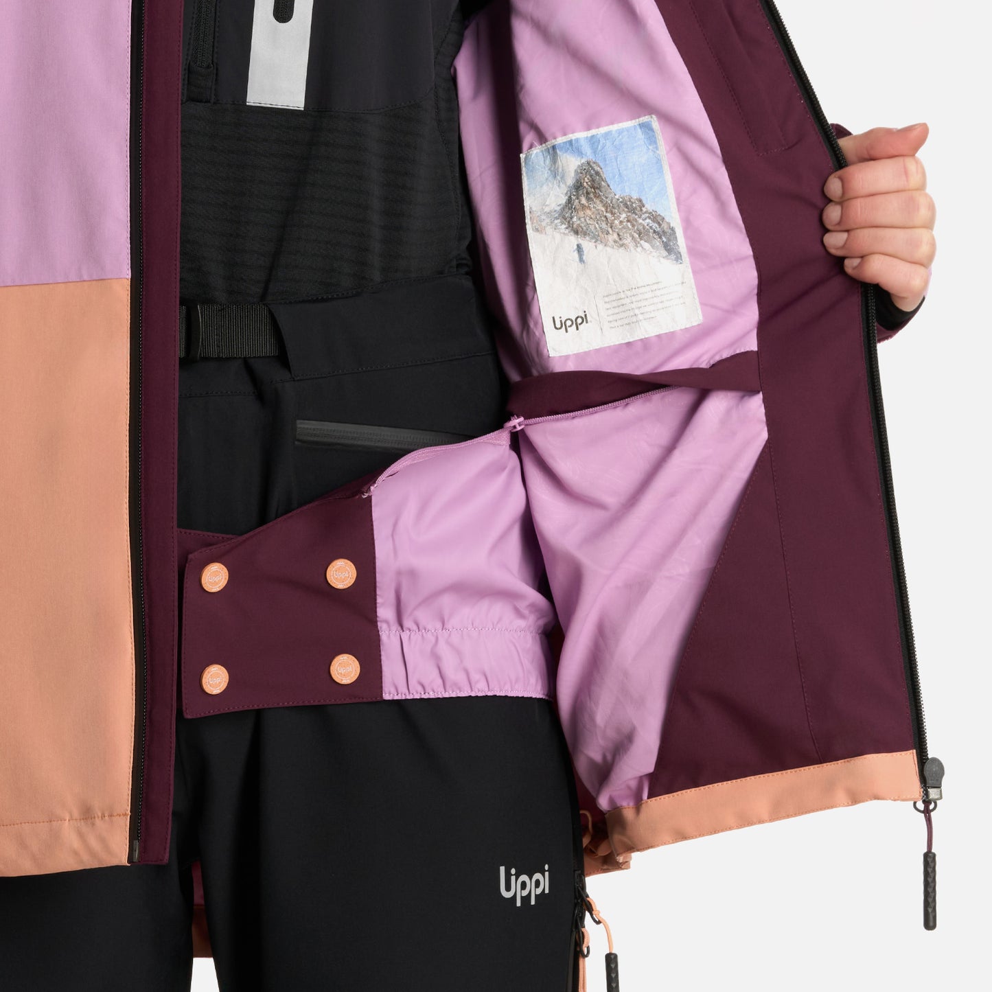 Chaqueta Mujer Sierra Nevada B-Dry Light Hoody Jacket Vino Lippi