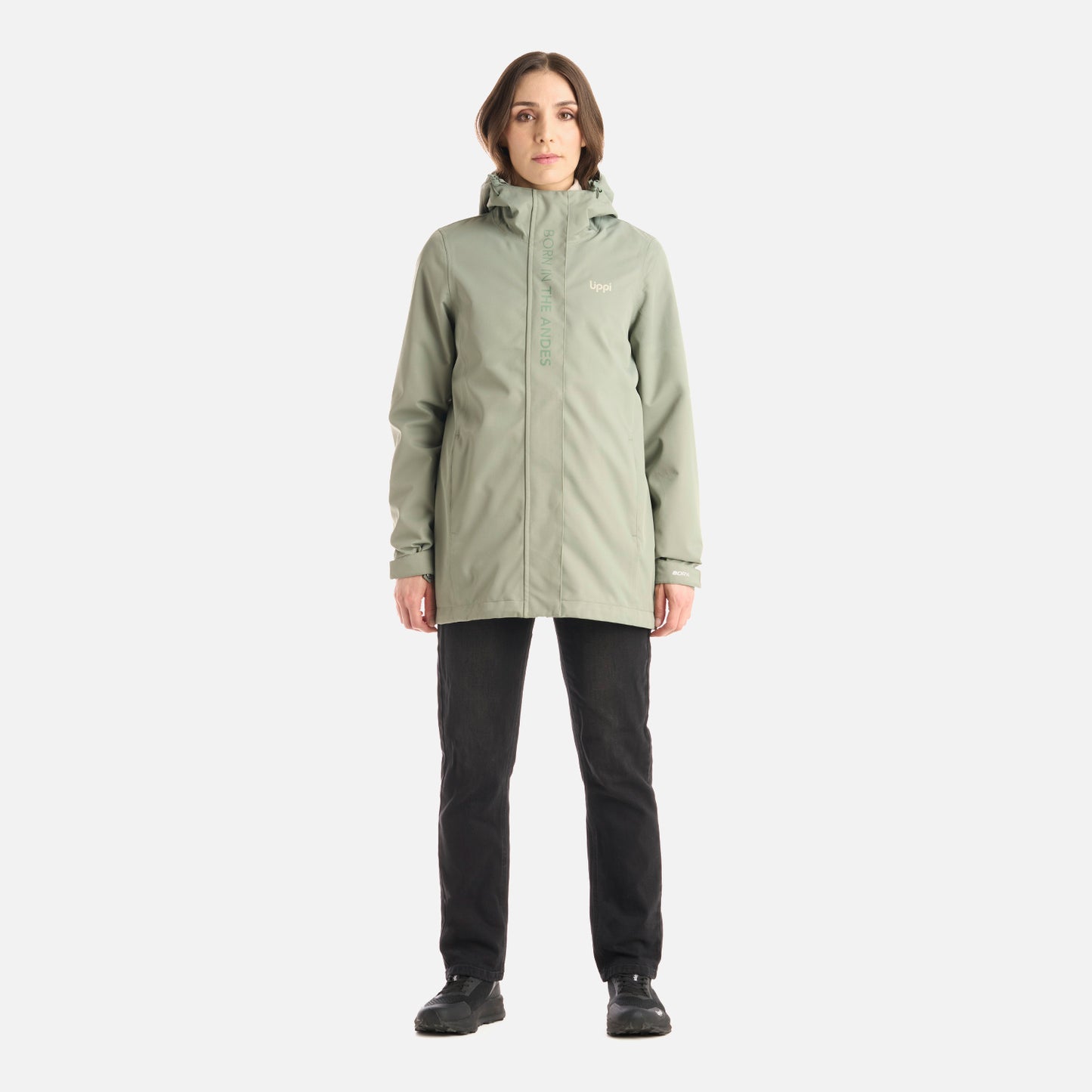 Chaqueta Mujer Nexus Fusion-3 B-Dry Jacket Jade Oscuro Lippi