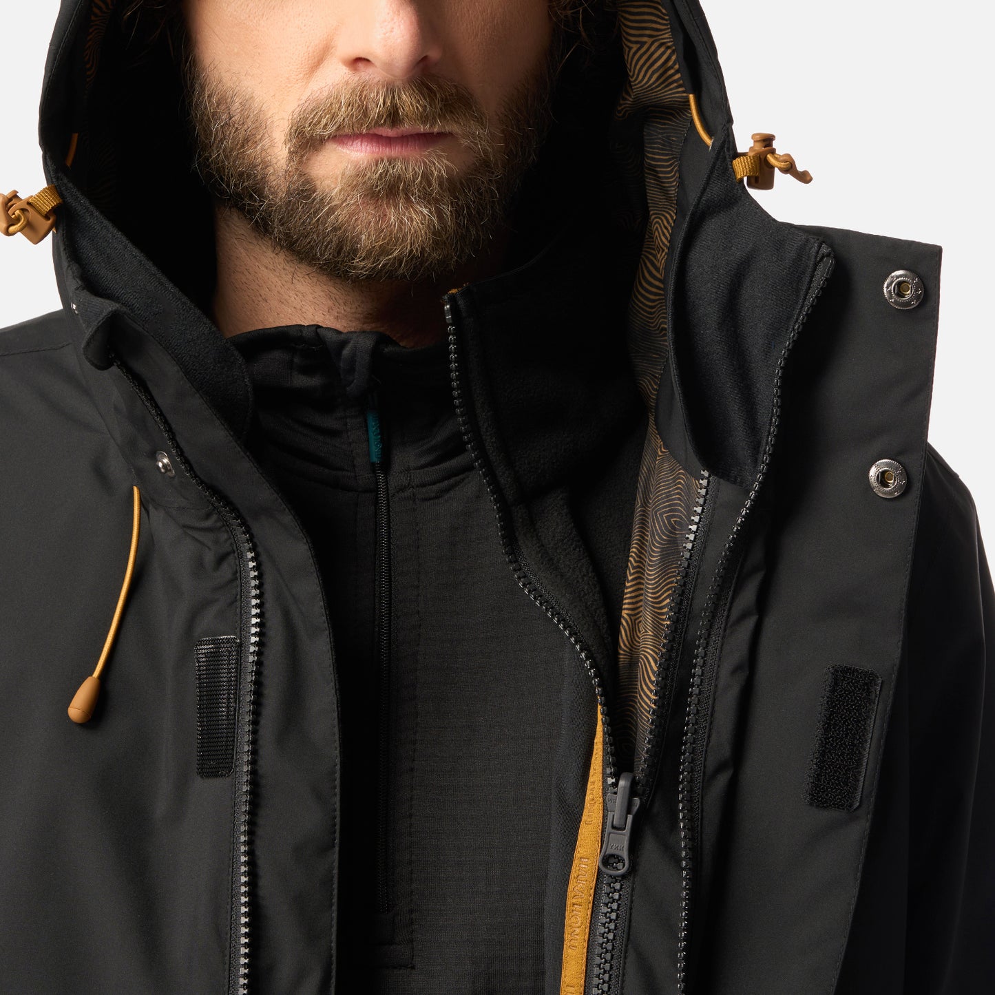 Chaqueta Hombre Escarcha Negro Haka Honu