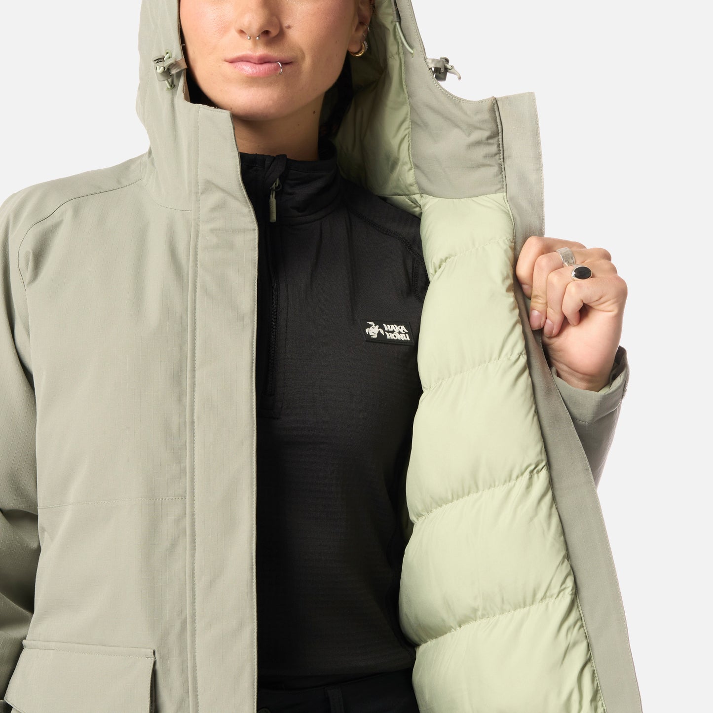 Chaqueta Mujer Diluvio Laurel Haka Honu
