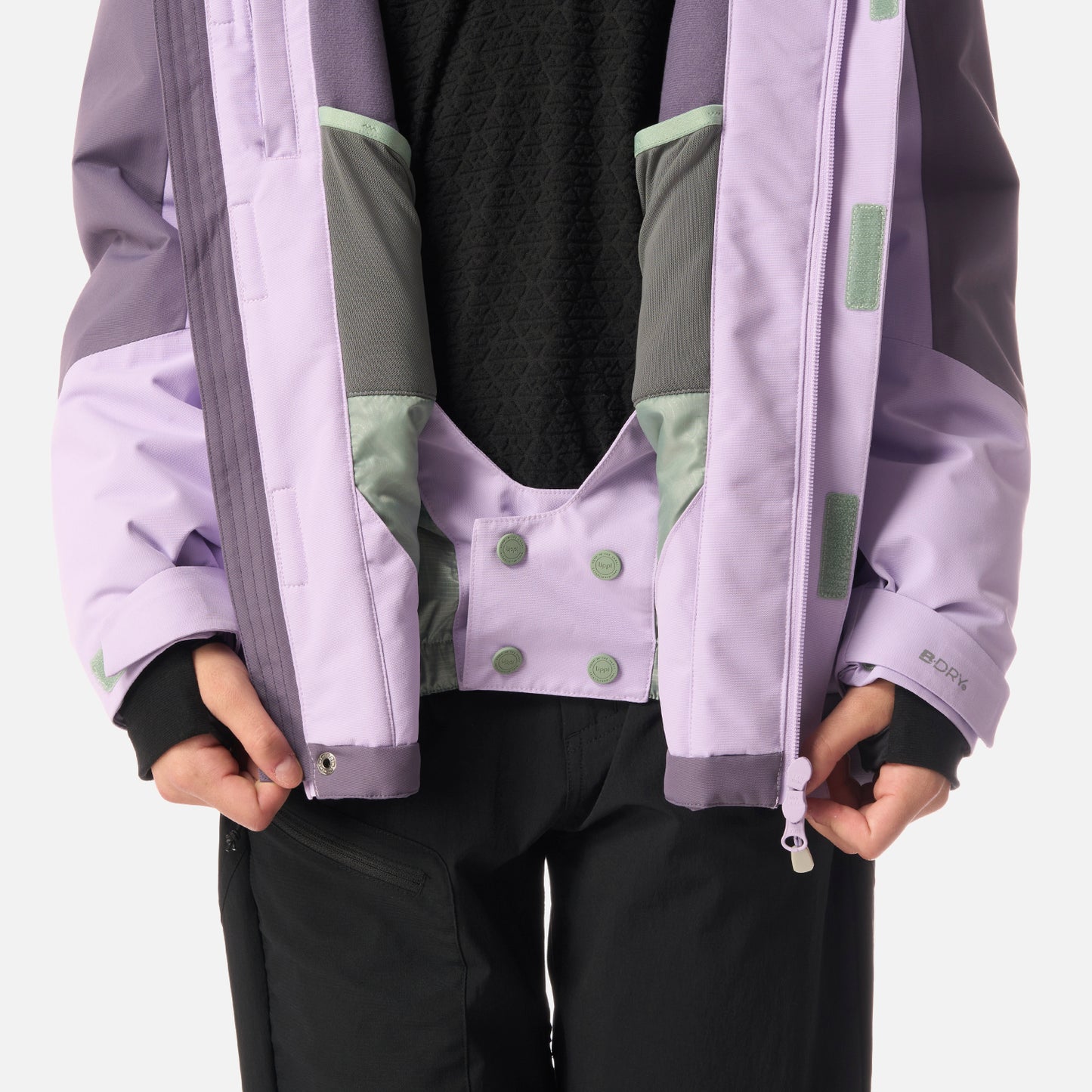 Chaqueta Teen Girl Andes B-Dry Hoody Jacket Lila Lippi