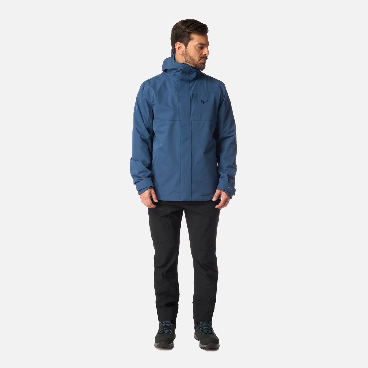 Chaqueta Hombre Tres Cruces Fusion-3 Hoody Jacket Azul Oscuro Lippi