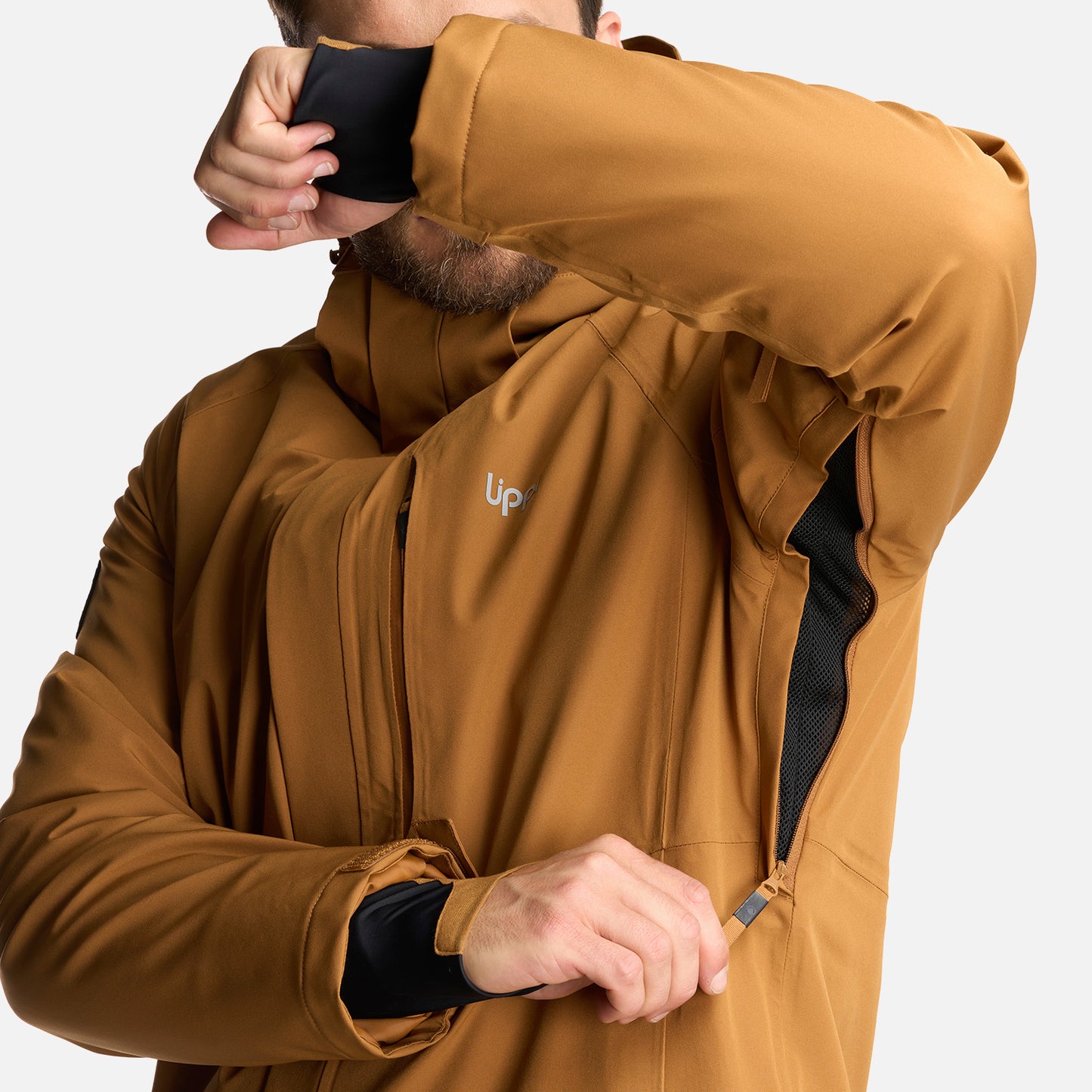 Chaqueta Hombre Andes B-Dry Hoody Jacket Cafe Claro Lippi