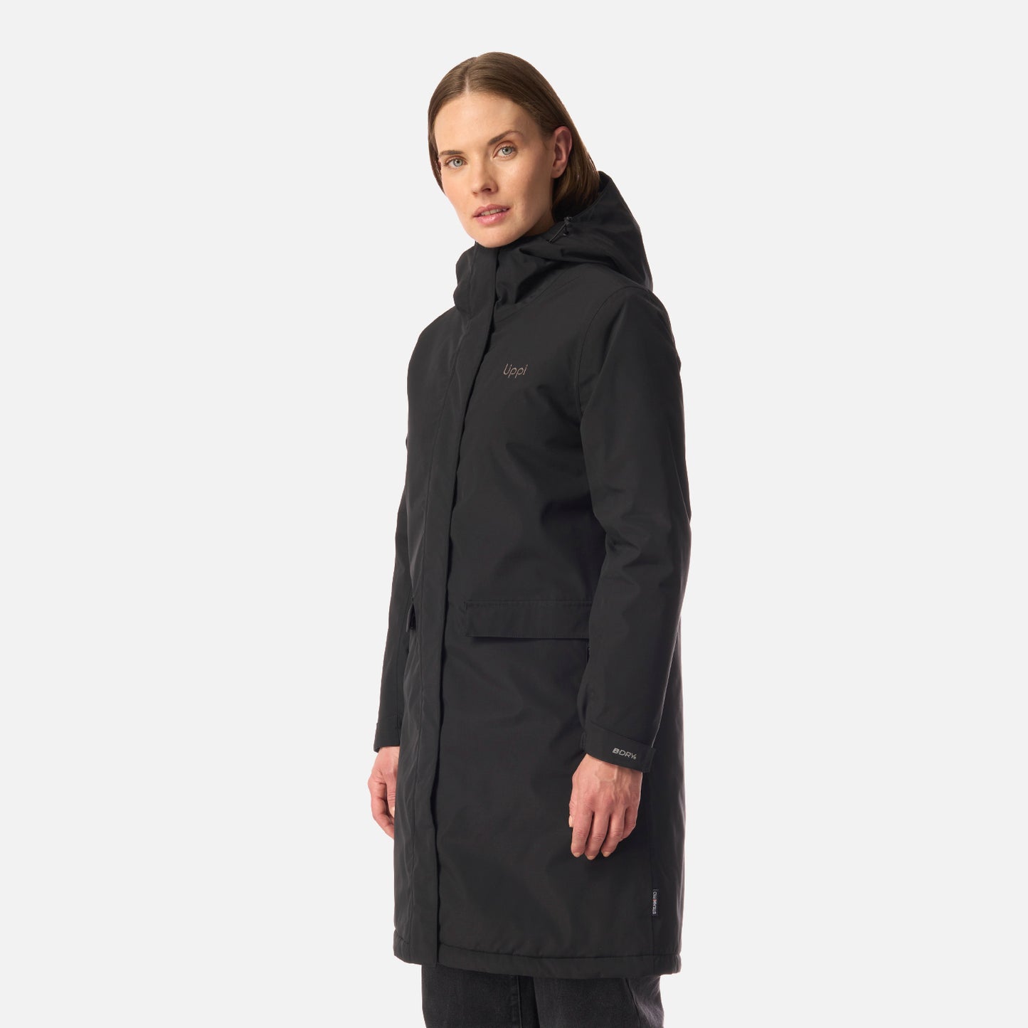 Chaqueta Mujer Mountains Live B-dry Steam-Pro Long Jacket Negro Lippi