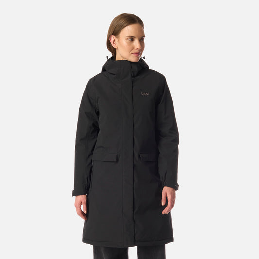 Chaqueta Mujer Mountains Live B-dry Steam-Pro Long Jacket Negro Lippi