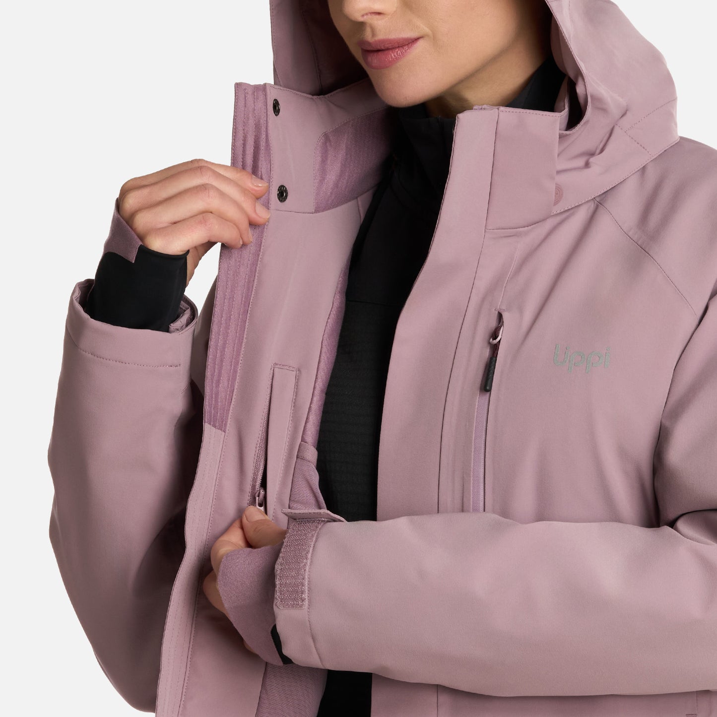 Chaqueta Mujer Andes B-Dry Hoody Jacket Malva Lippi