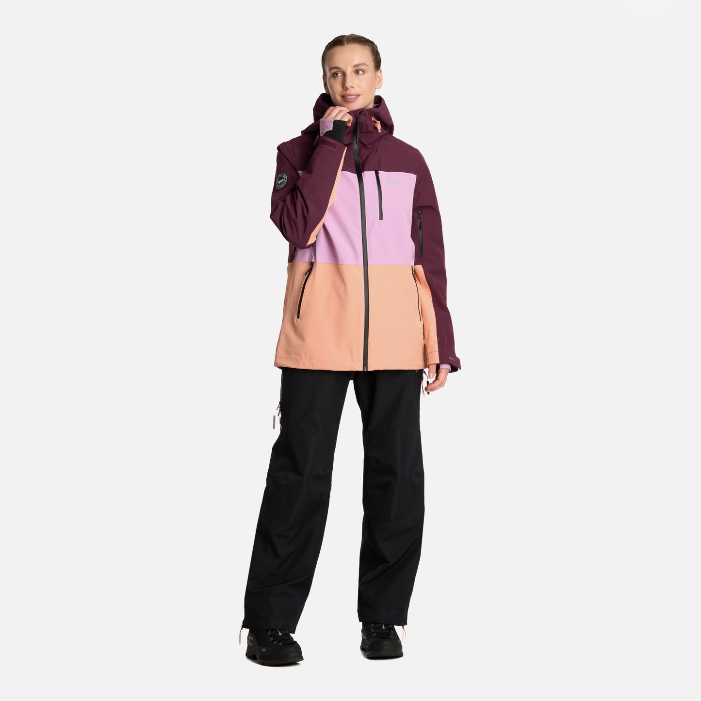 Chaqueta Mujer Sierra Nevada B-Dry Light Hoody Jacket Vino Lippi