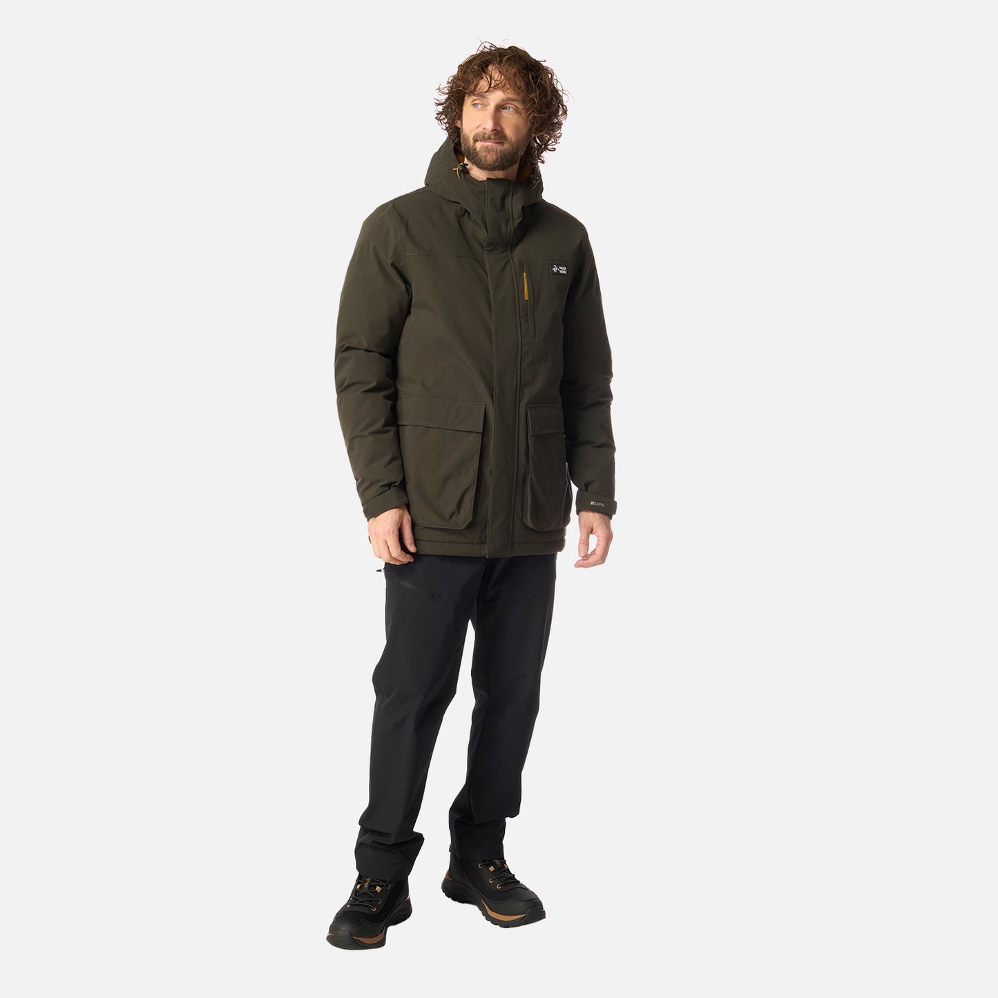 Chaqueta Hombre Diluvio Verde Militar Haka Honu