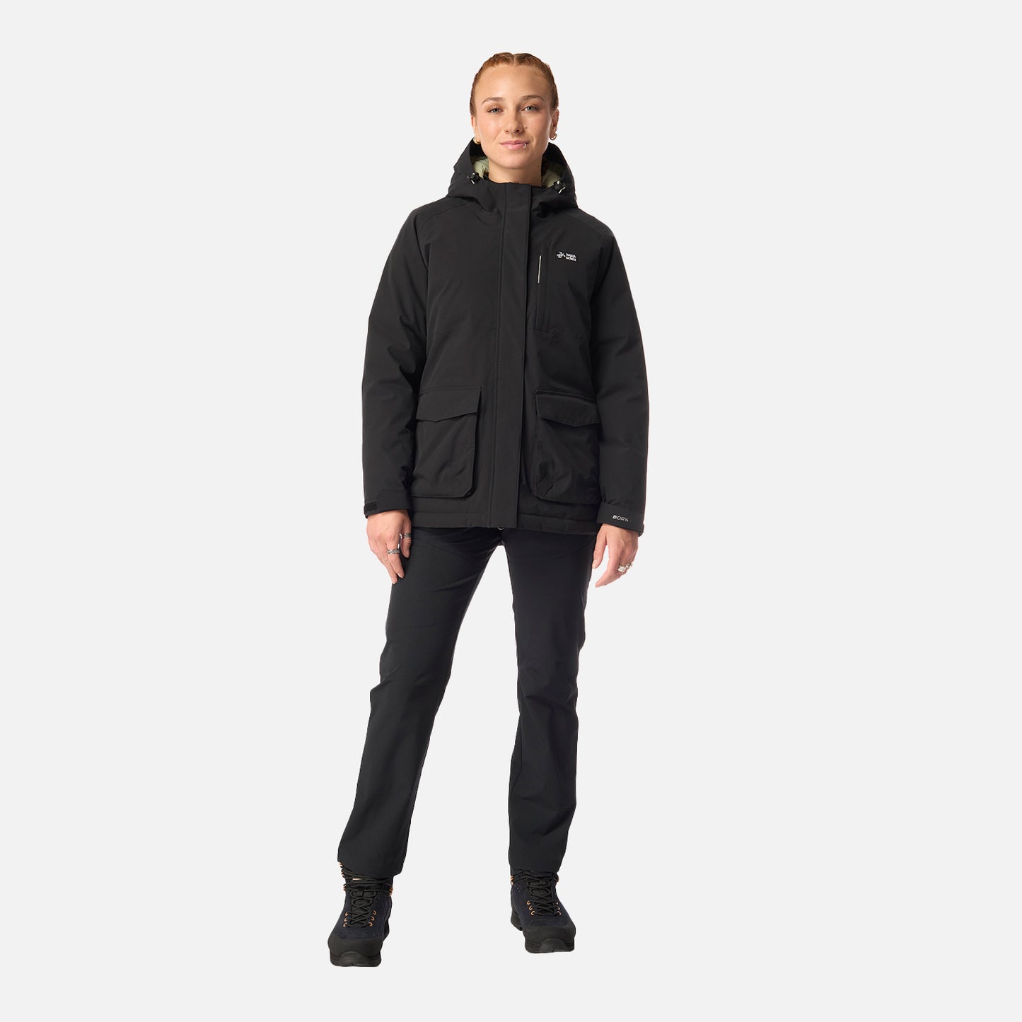 Chaqueta Mujer Diluvio Negro Haka Honu