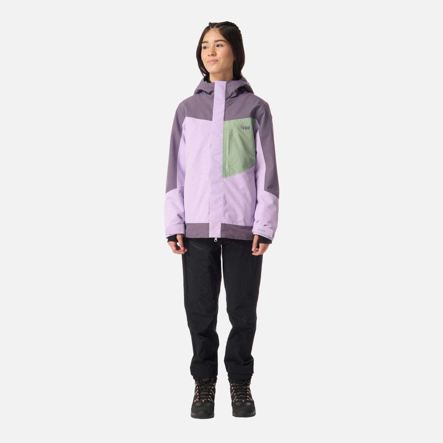 Chaqueta Teen Girl Andes B-Dry Hoody Jacket Lila Lippi