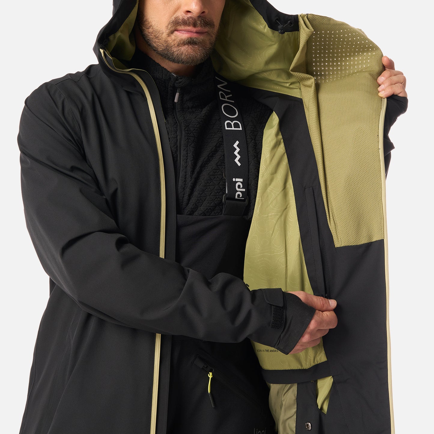 Chaqueta Hombre SkiVenture B-Dry Hoody Jacket Negro Lippi