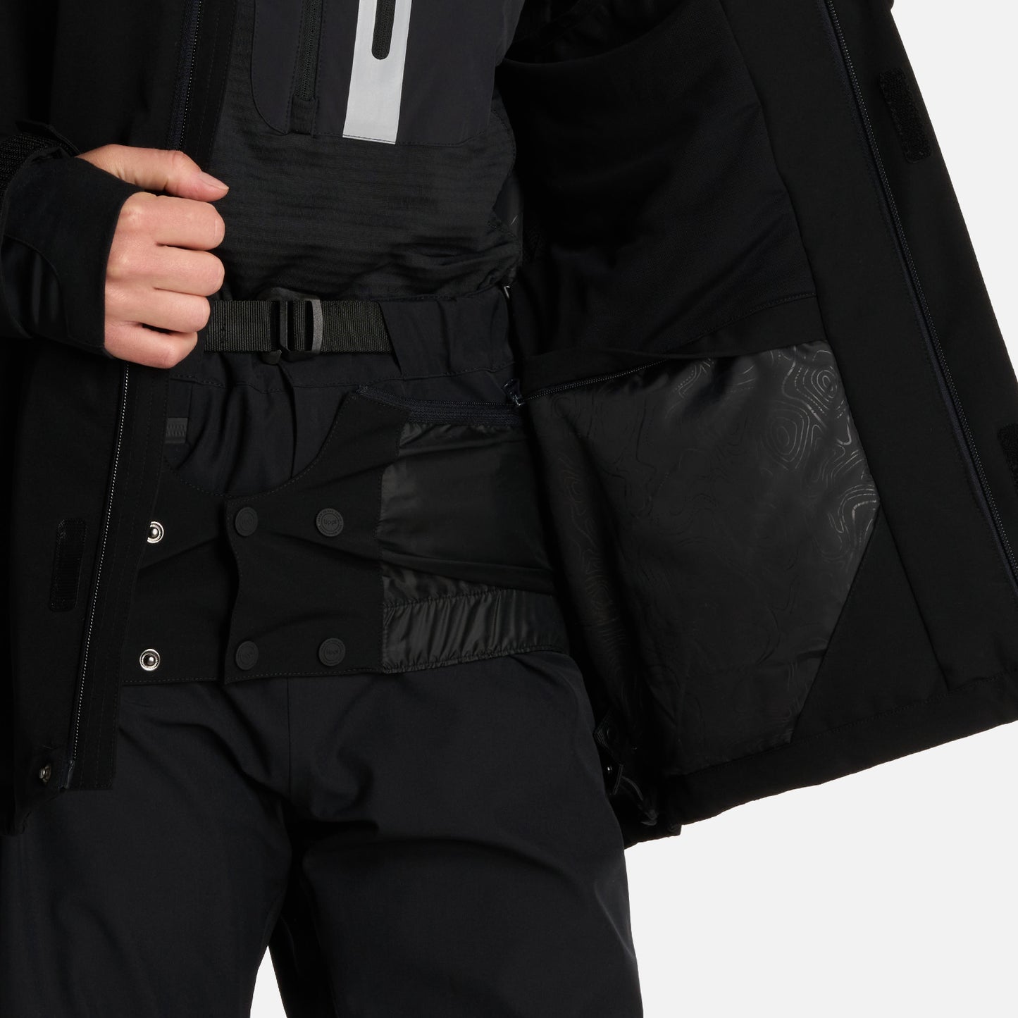 Chaqueta Mujer Andes B-Dry Hoody Jacket Negro Lippi