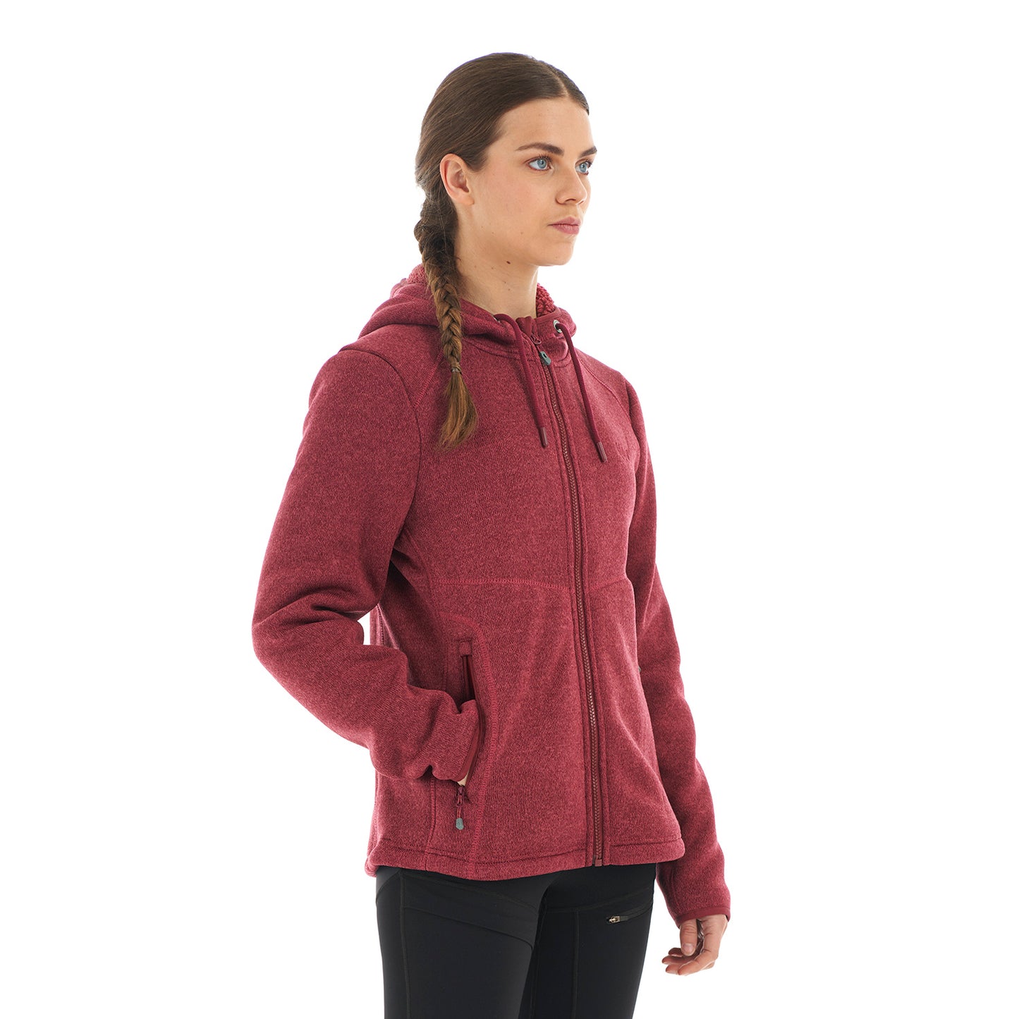 Chaqueta Mujer Sense Blend-Pro Hoody Jacket Melange Red Lippi
