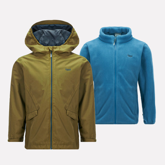 Chaqueta Niño Snowball Fusion-3 Hoody Jacket Café Pardo Lippi