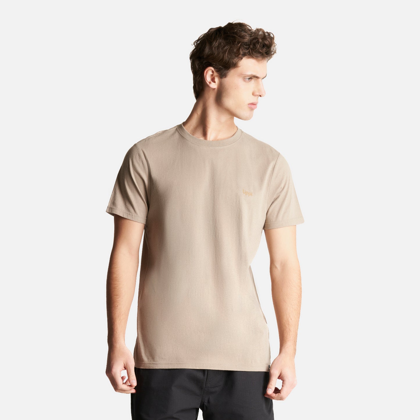 Polera Hombre Ulmo Cotton UV-Stop T-Shirt Taupe Lippi