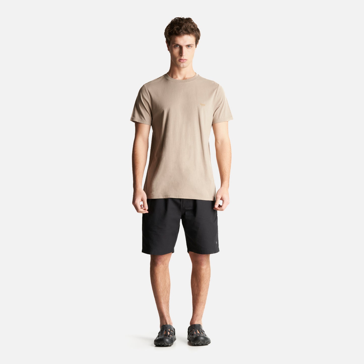 Polera Hombre Ulmo Cotton UV-Stop T-Shirt Taupe Lippi