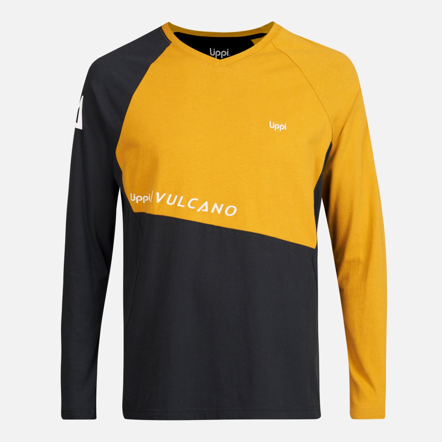 Polera Hombre Vulcano Cotton LS T-Shirt Negro Lippi