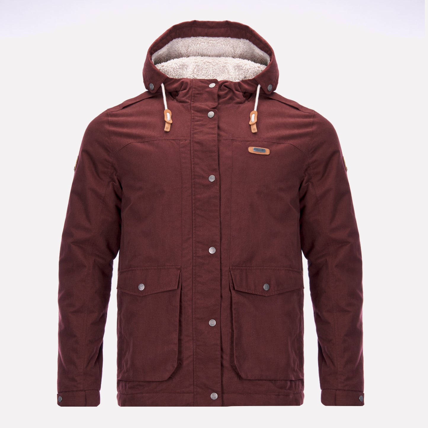 Chaqueta Hombre Peumo Canvas Hoody Jacket Burdeo Lippi