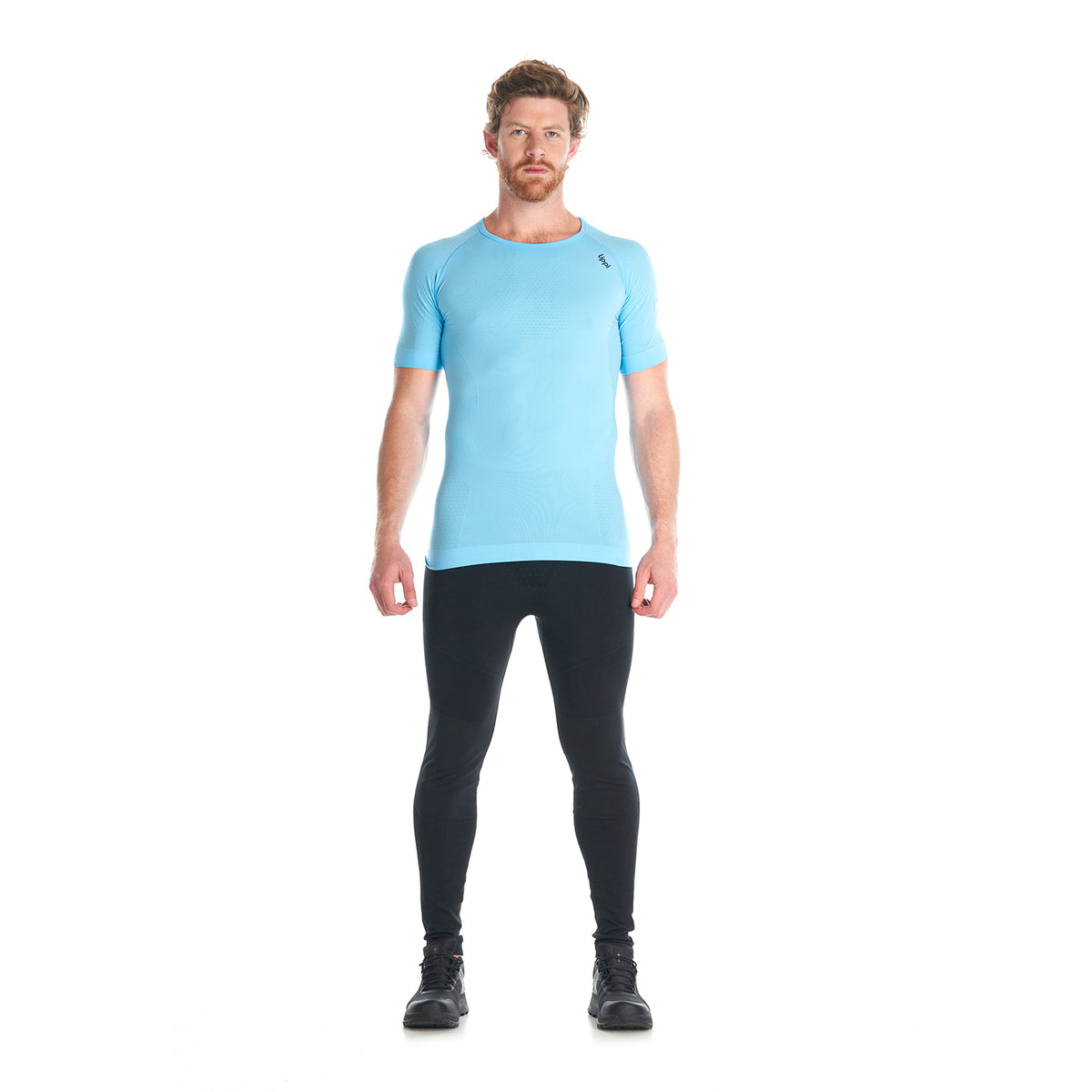 Primera Capa Hombre Skintec 1000 Seamless Short Sleeve Calipso Lippi