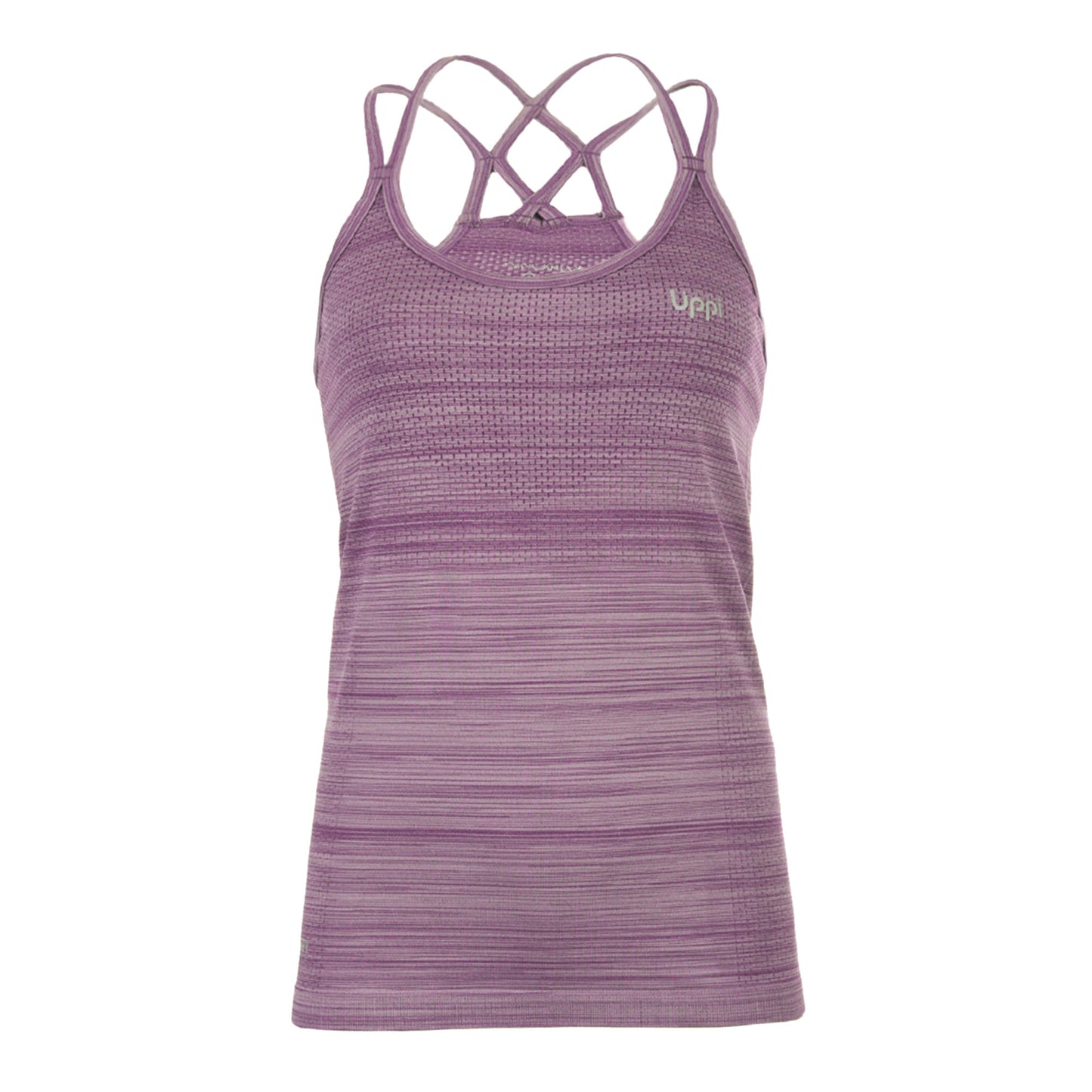 Polera Mujer Trained Q-Dry Tank Melange Uva Lippi