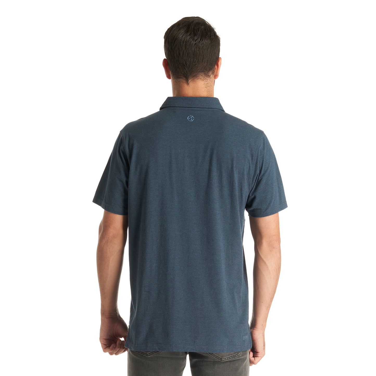 Polera Hombre Jet Polo Melange Azul Marino Lippi
