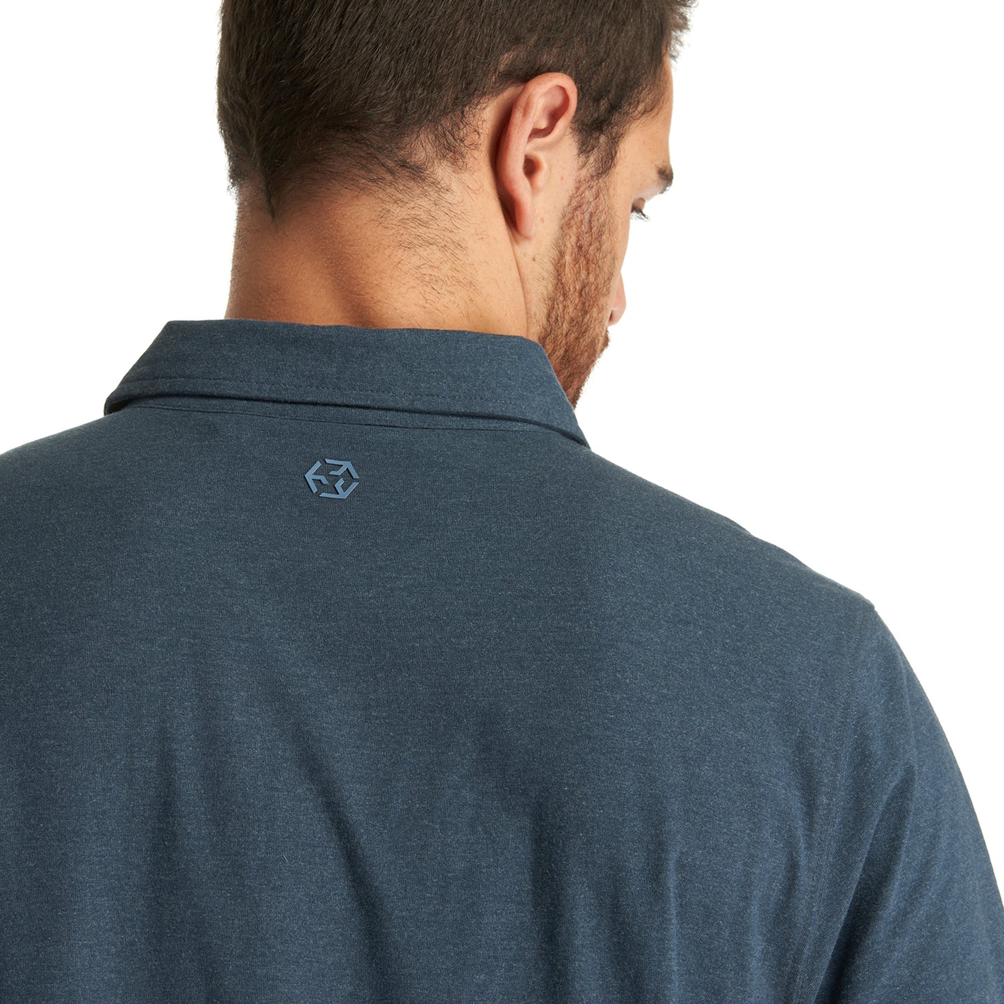 Polera Hombre Jet Polo Melange Azul Marino Lippi