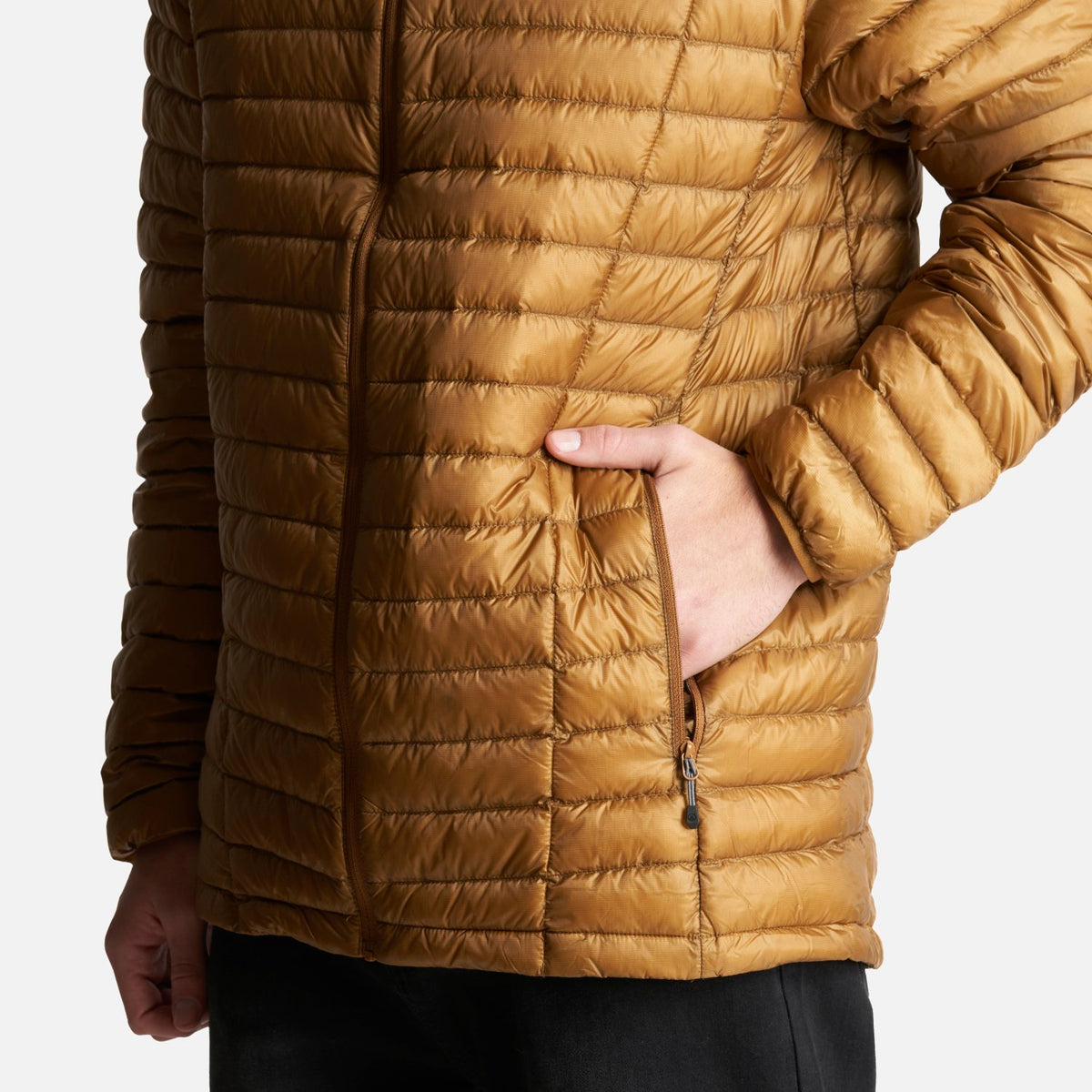 Chaqueta Hombre Peak Down Hoody Jacket Mostaza Oscuro Lippi