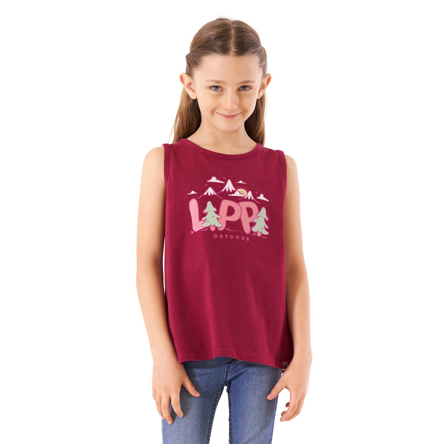 Polera Niña Scout UV-Stop T-Shirt Frambuesa Lippi