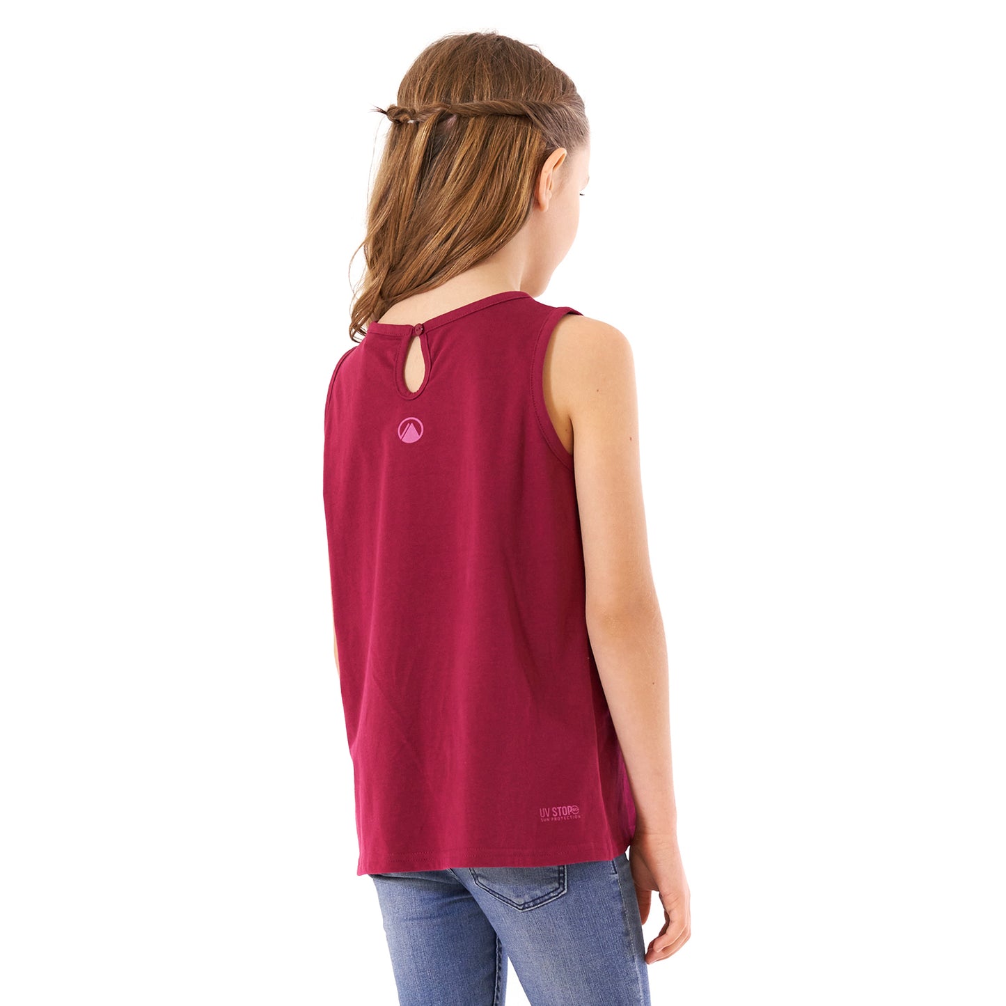 Polera Niña Scout UV-Stop T-Shirt Frambuesa Lippi