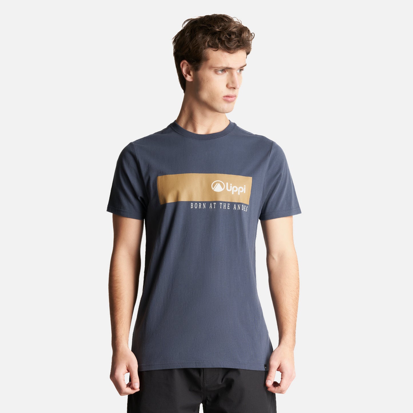 Polera Hombre Logo Lippi T-Shirt Front Line Azul Marino Lippi