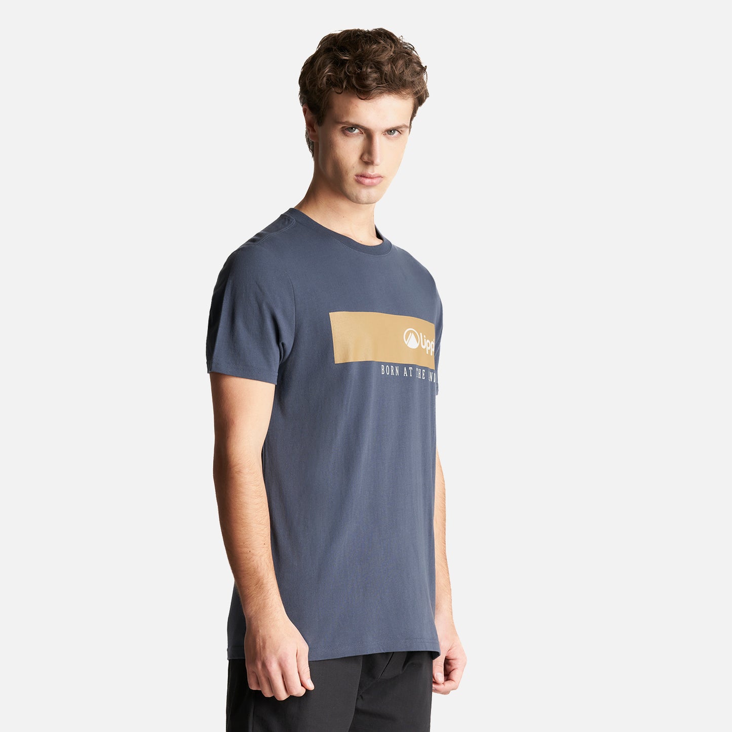 Polera Hombre Logo Lippi T-Shirt Front Line Azul Marino Lippi