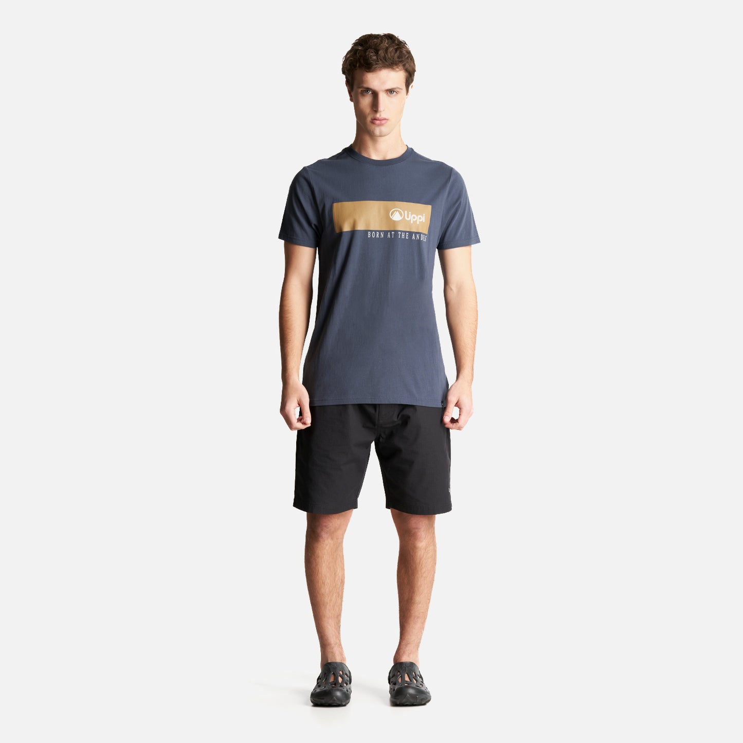 Polera Hombre Logo Lippi T-Shirt Front Line Azul Marino Lippi