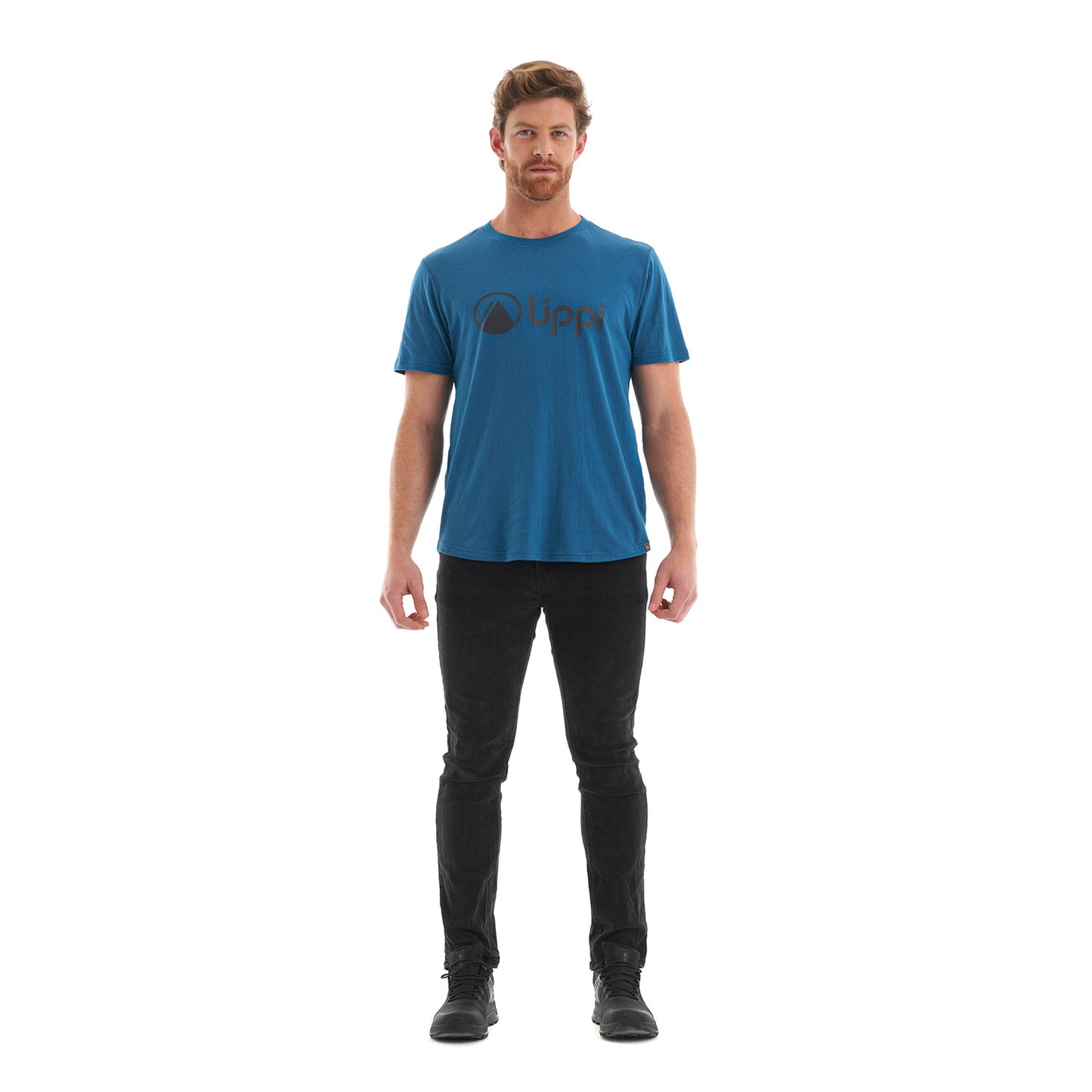 Polera Hombre Logo Lippi UV-Stop T-Shirt Azul Lippi