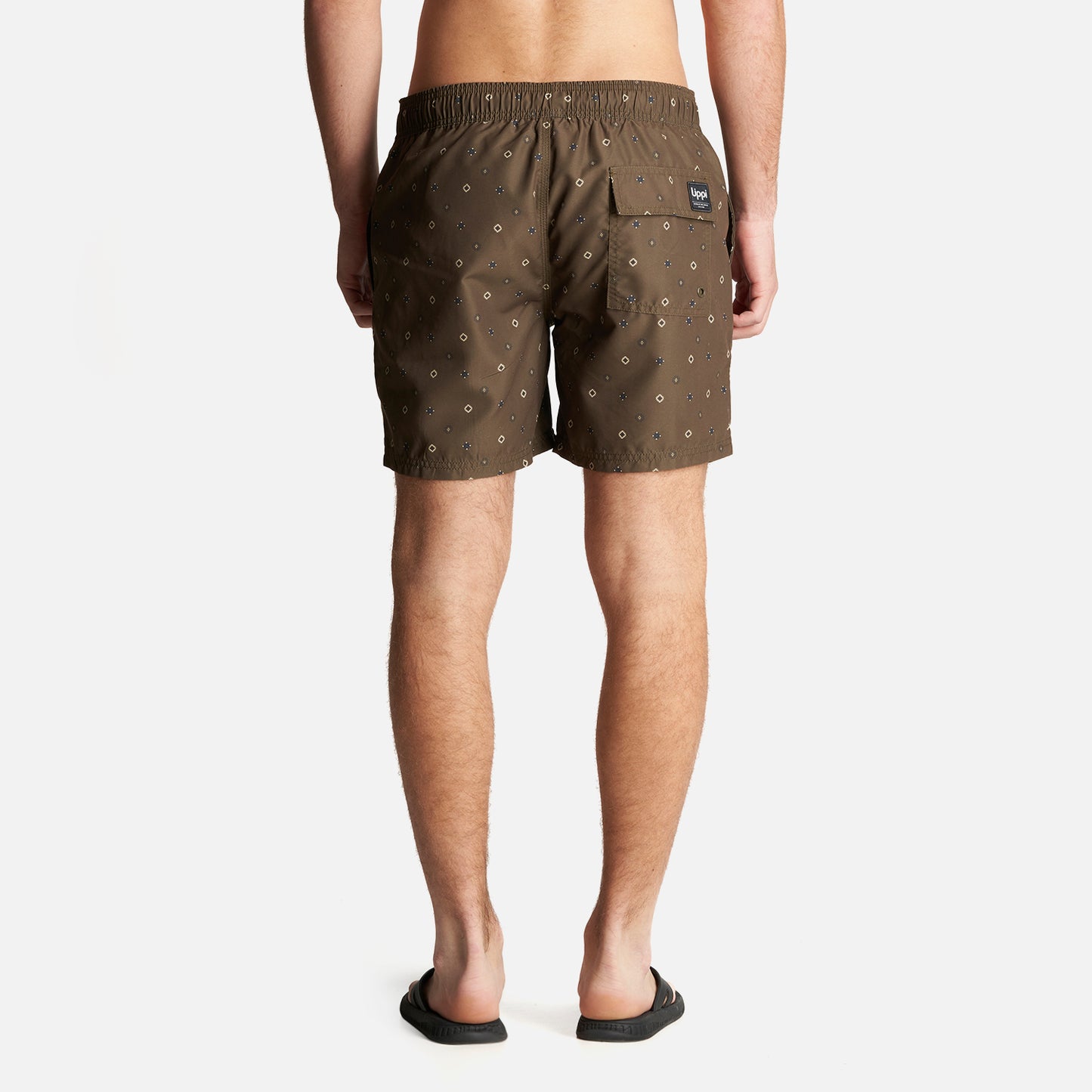 Traje de Baño Hombre Aqua Swimwear Full Print Oliva Oscuro Lippi
