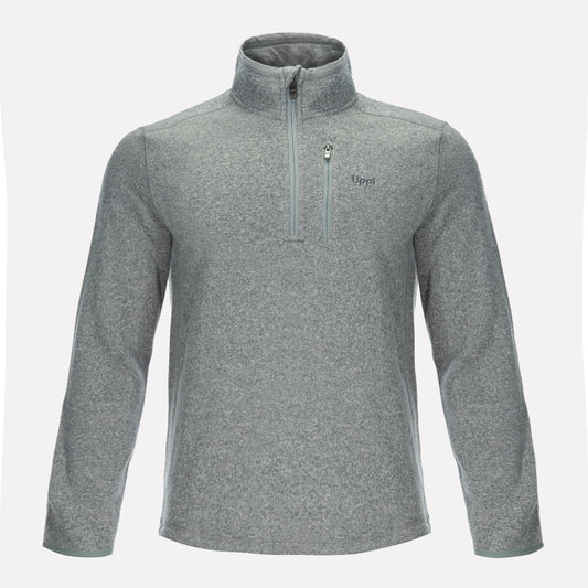 Poleron Hombre Coronado Therm-Pro Pullover Melange Gris Medio Lippi