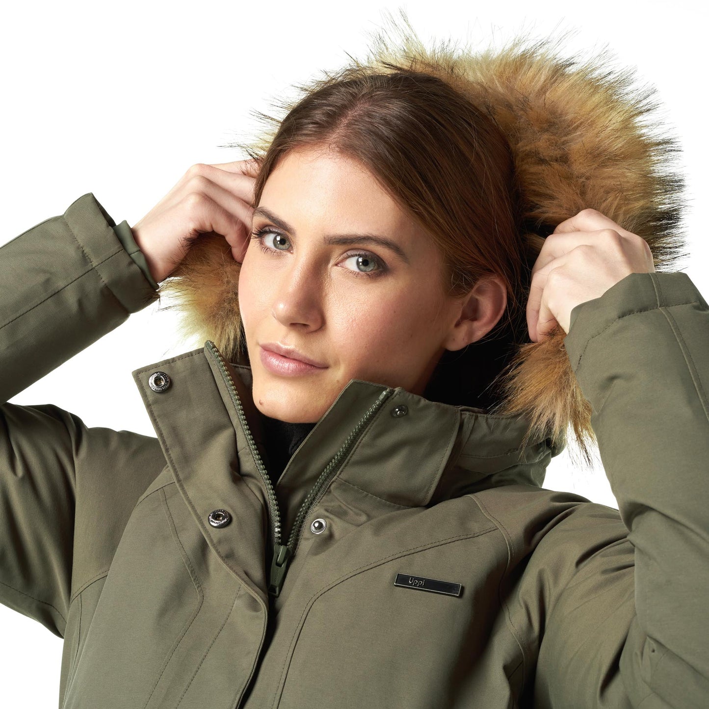 Chaqueta Mujer Vertical B-Dry Jacket Verde Oliva Lippi