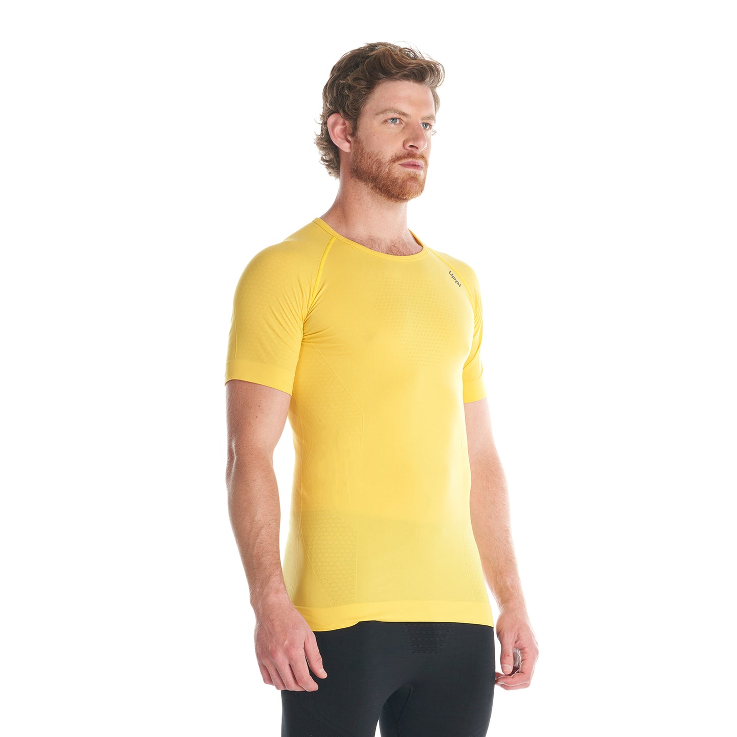 Primera Capa Hombre Skintec 1000 Seamless Short Sleeve Amarillo Lippi