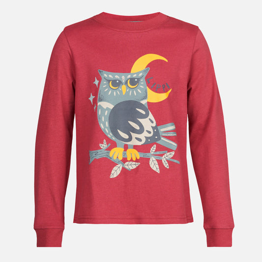 Polera Niña Country Long Sleeve T-Shirt Rosa Oscuro Lippi