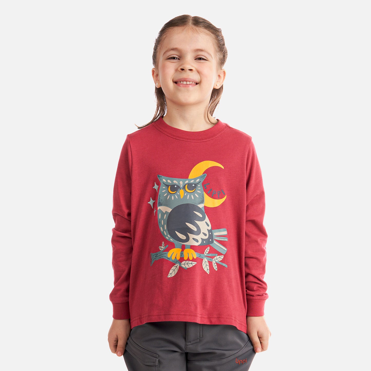 Polera Niña Country Long Sleeve T-Shirt Rosa Oscuro Lippi