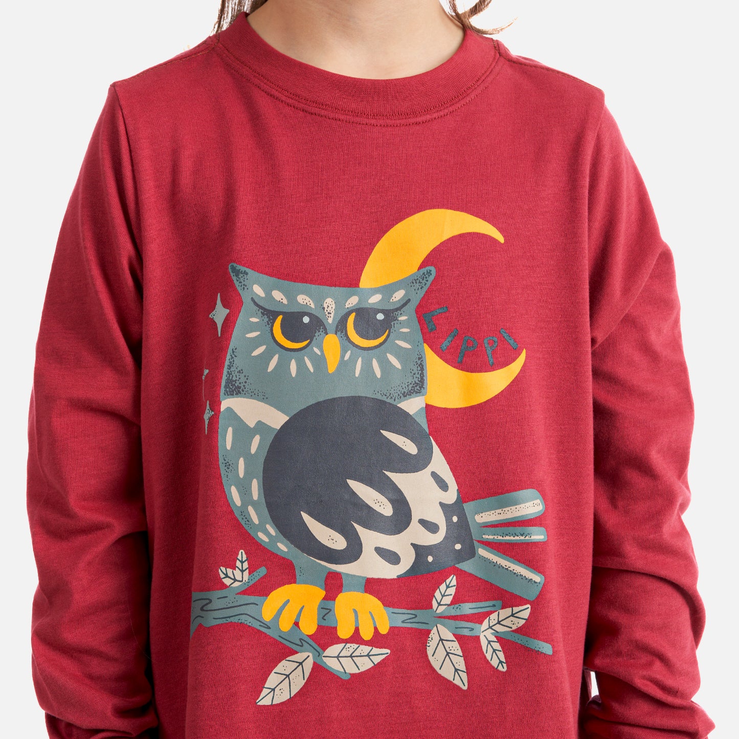 Polera Niña Country Long Sleeve T-Shirt Rosa Oscuro Lippi