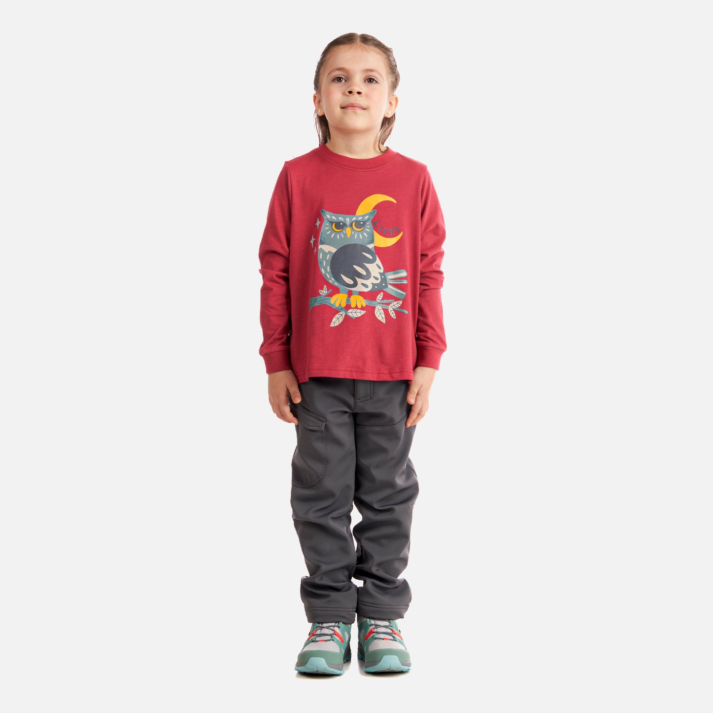 Polera Niña Country Long Sleeve T-Shirt Rosa Oscuro Lippi