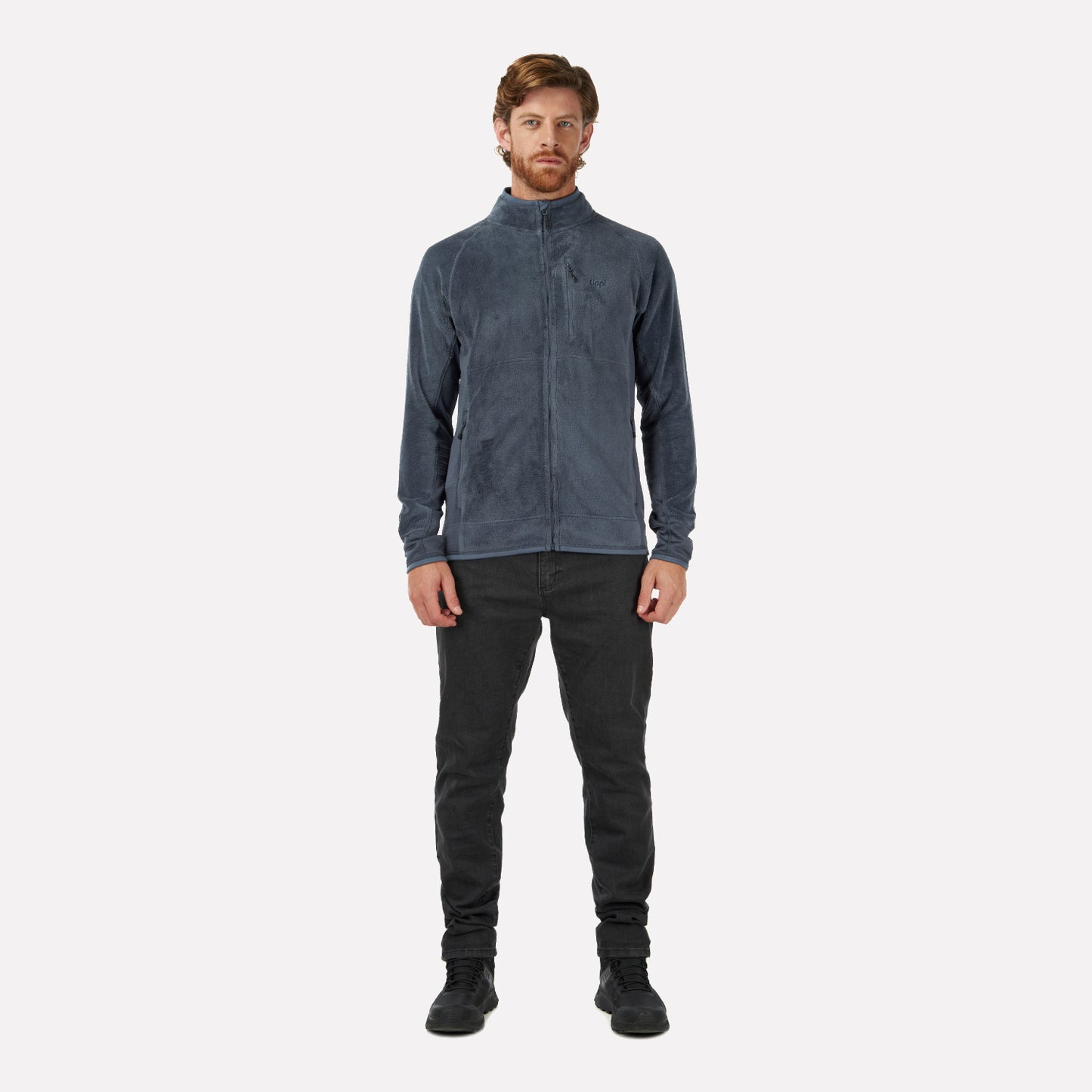 Poleron Hombre Numan Shaggy-Pro Jacket Azul Piedra Lippi