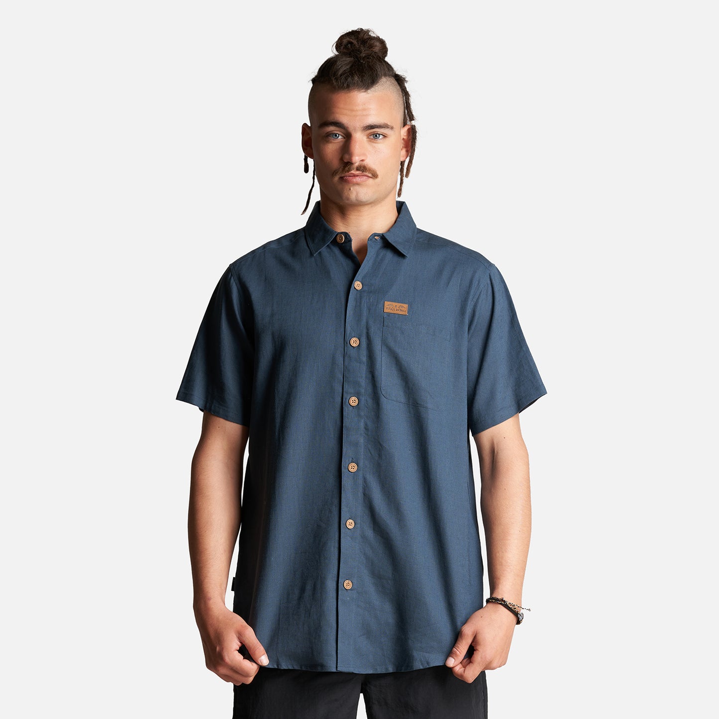Camisa Hombre Linaje Azul Noche Haka Honu