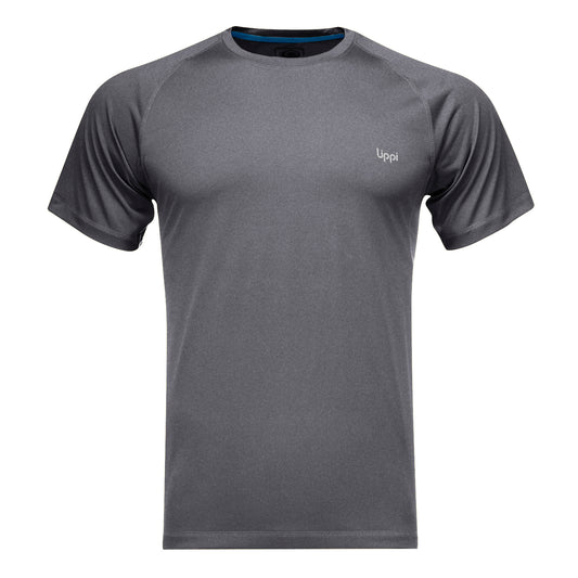 Polera Hombre Core Q-Dry T-Shirt Melange Grafito Lippi