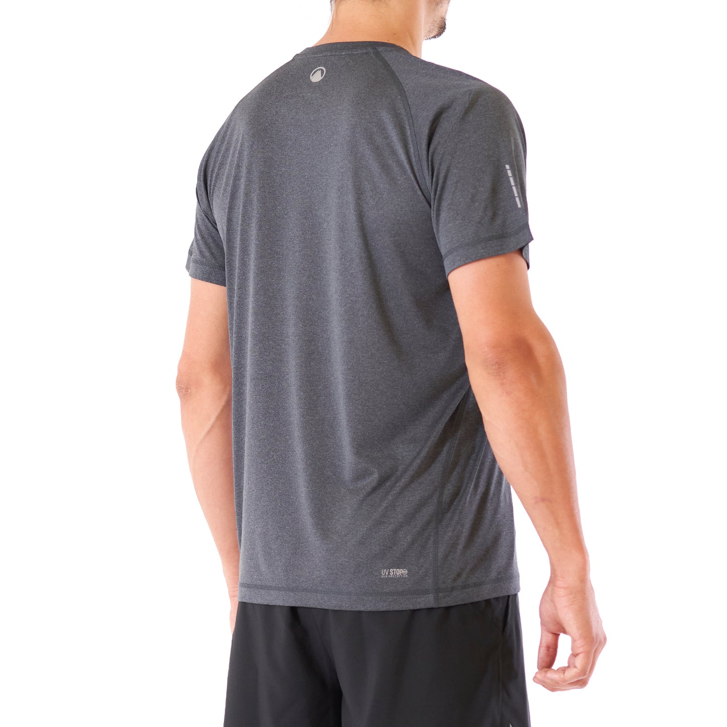 Polera Hombre Core Q-Dry T-Shirt Melange Grafito Lippi