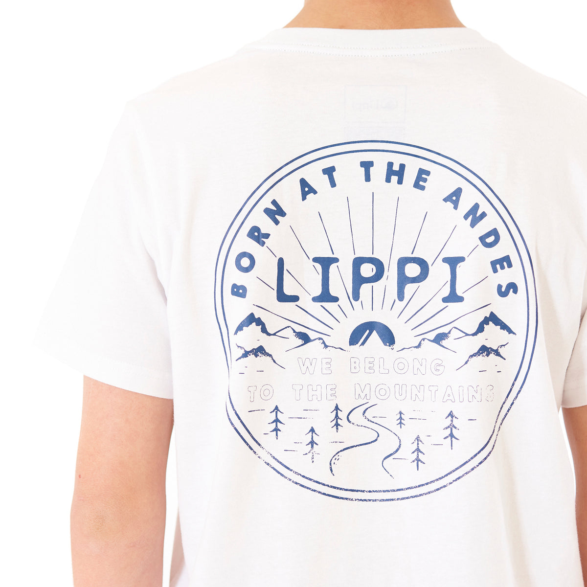 Polera Teen Boy Mountain UV-Stop T-Shirt Blanco Lippi