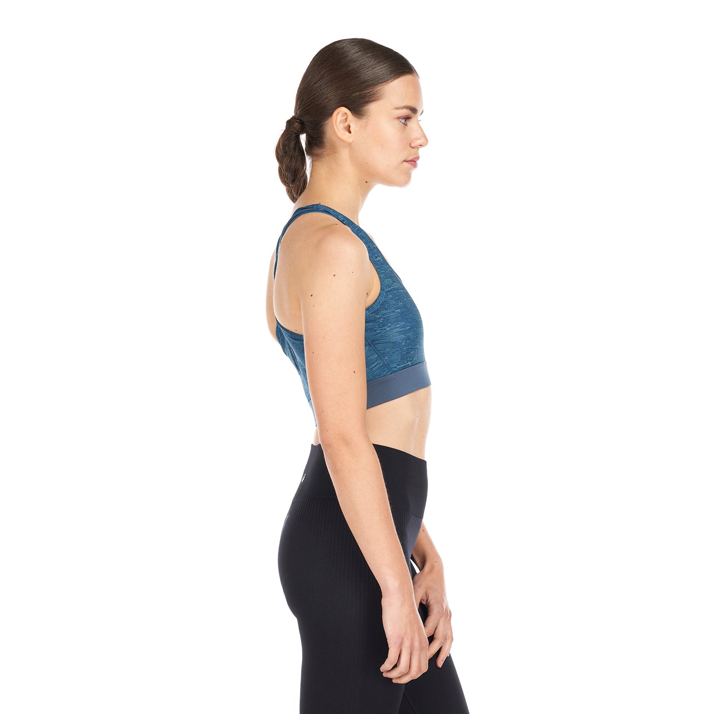 Peto Mujer In-Motion Crossback Bra Melange Celeste Lippi