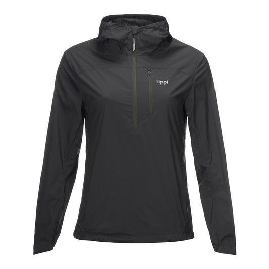 Chaqueta Mujer Spry WindBreaker 14 Zip Hoody Jacket Negro Lippi